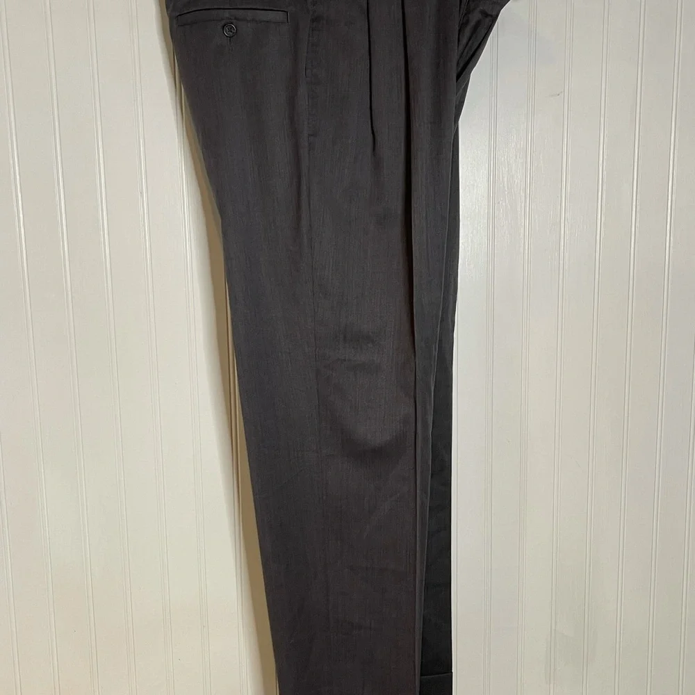 Vintage Chaps‎ Comfort Stretch trousers dress pants sz 33 x 30 100% wool